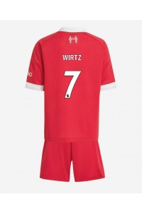 Liverpool Florian Wirtz #7 Babytruitje Thuis tenue Kind 2025-26 Korte Mouw (+ Korte broeken)
